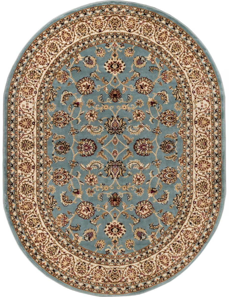 Sarouk Light Blue Traditional Rug