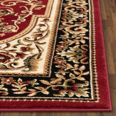 Casbah Traditional Oriental Medallion Persian Red Rug
