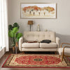 Casbah Traditional Oriental Medallion Persian Red Rug
