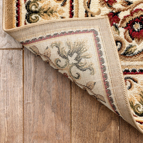 Casbah Traditional Oriental Medallion Persian Cream Rug