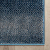 Custom Size Runner Emine Abstract Ombre Modern Blue 27 Inch Wide x Choose Your Length Hallway Runner Rug