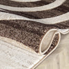 Whirlwind Brown Modern Rug