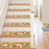 Flora Modern Ivory Non Slip 9" x 31" Stair Tread (Set of 7)