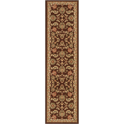 Tabriz Brown Non Slip Washable Rug