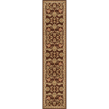 Tabriz Brown Non Slip Washable Rug