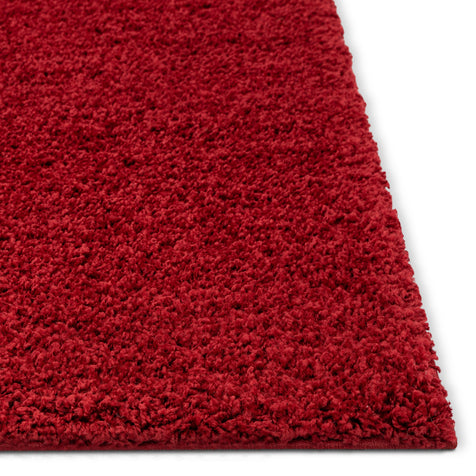 Plain Red Solid Rug