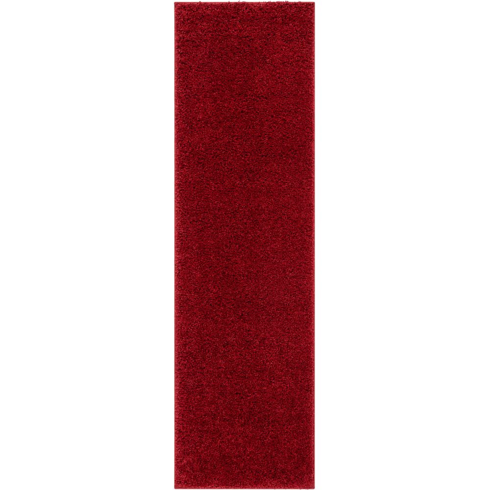 Plain Red Solid Rug