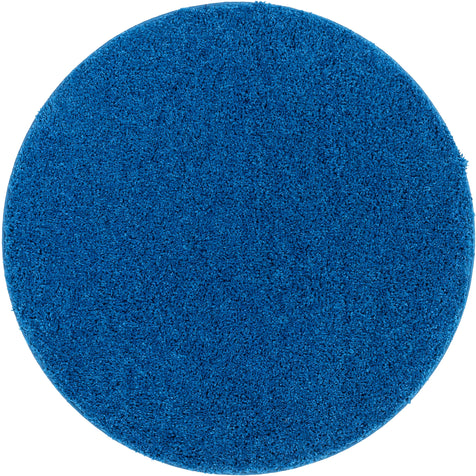 Plain Dark Blue Modern Solid Rug