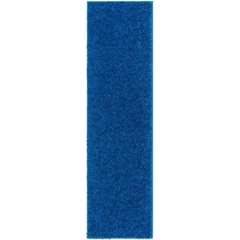 Plain Dark Blue Modern Solid Rug