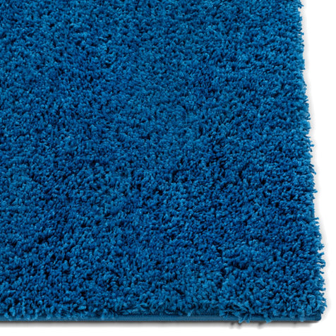 Plain Dark Blue Modern Solid Rug