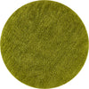 Plain Green Solid Round Rug