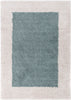 Cozumel Light Blue Modern Border Rug 6'7" x 9'10"