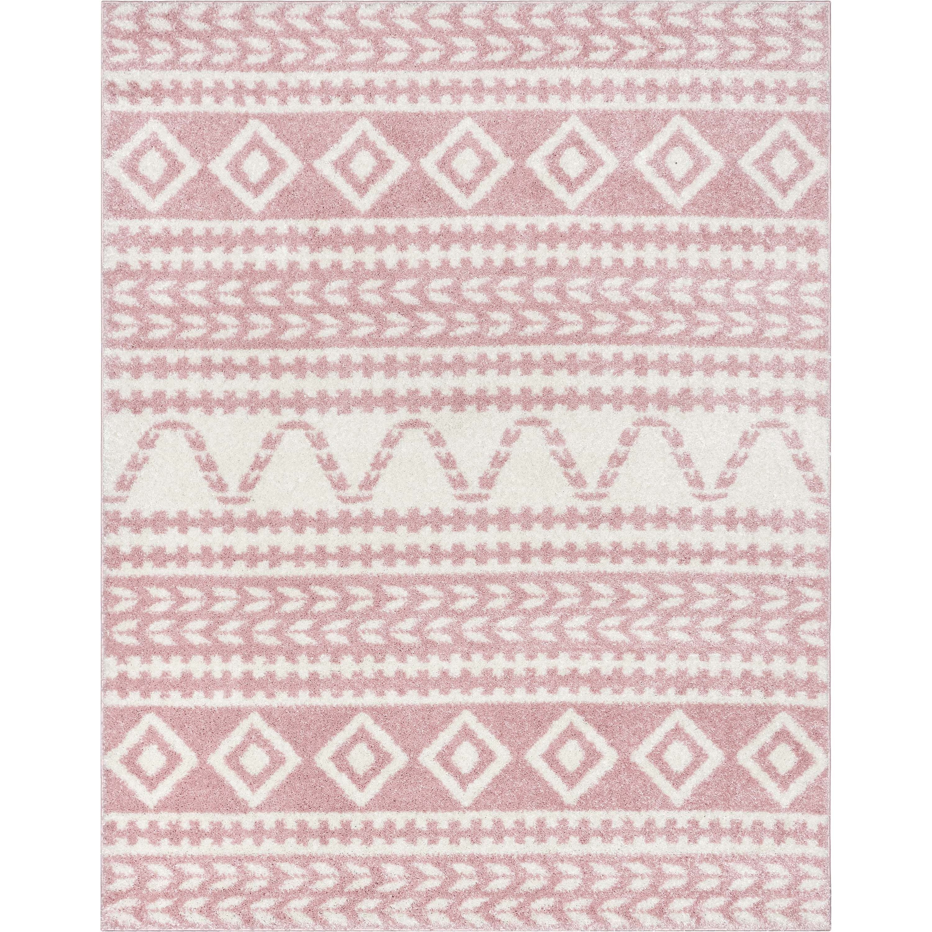 Cossima Tribal Moroccan Pink Shag Rug