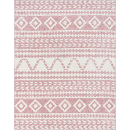 Cossima Tribal Moroccan Pink Shag Rug