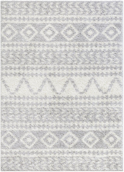 Cossima Tribal Moroccan Grey Shag Rug