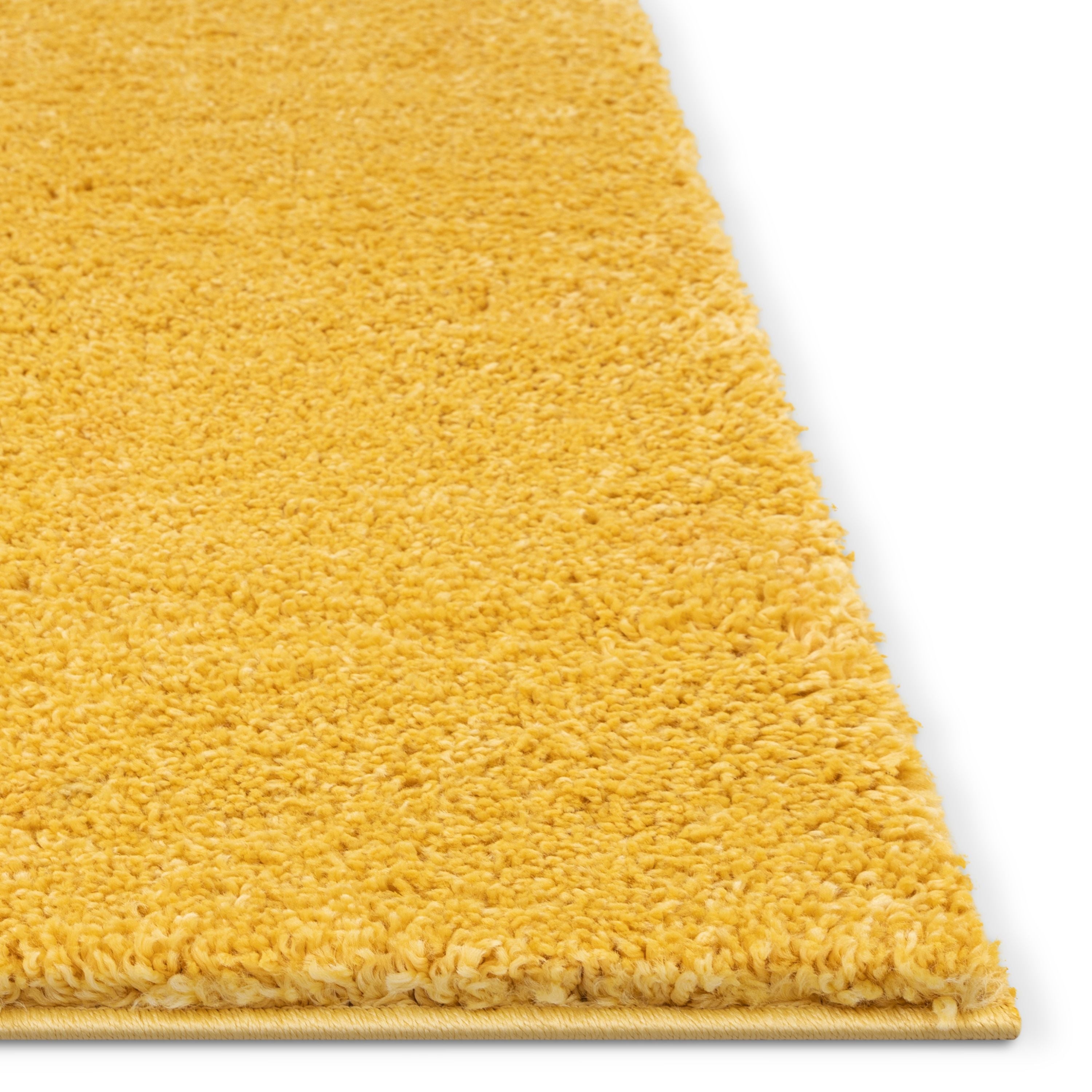 Piper Solid Modern Yellow Shag Rug