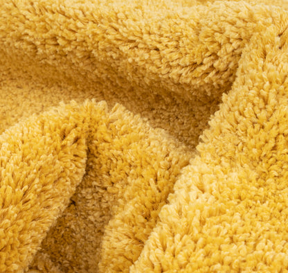 Piper Solid Modern Yellow Shag Rug