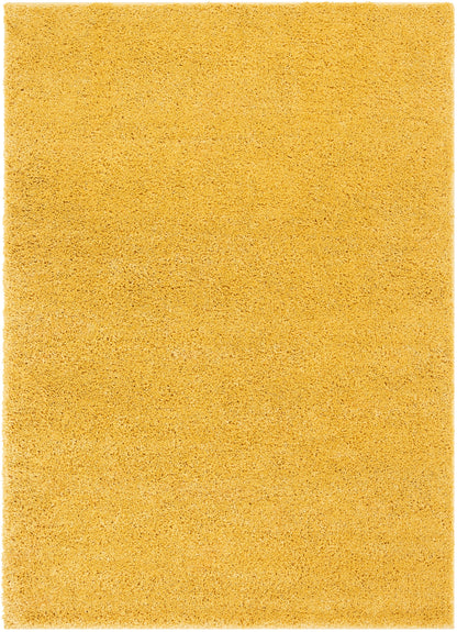 Piper Solid Modern Yellow Shag Rug