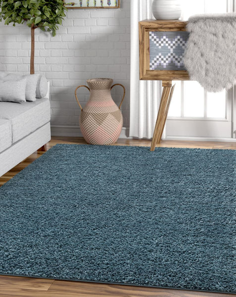 Piper Light blue Modern Rug