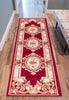 Medallion Centre Red Traditional Rug