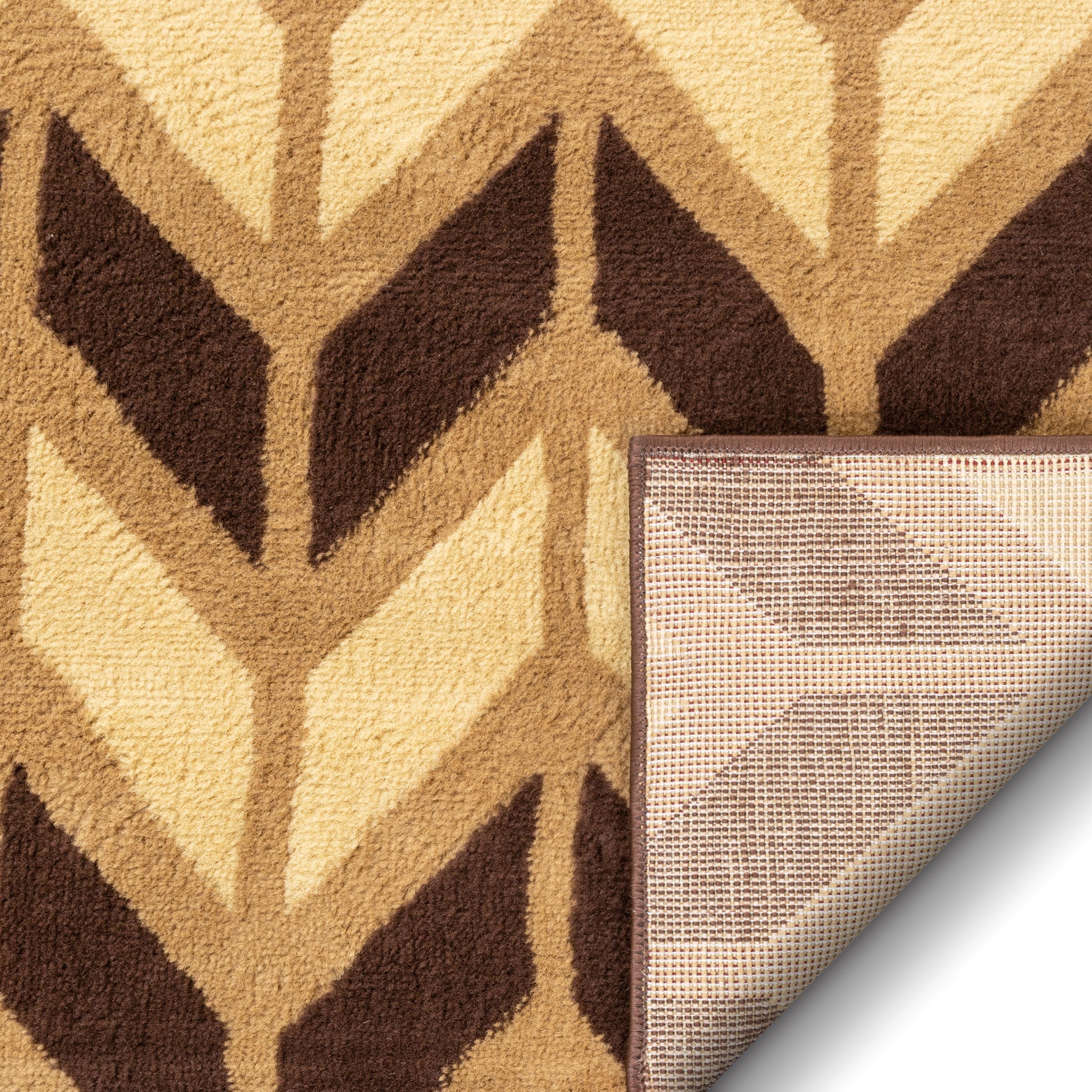 Bourban Chevron Gold Modern Rug