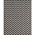 Bourban Chevron Black Modern Rug