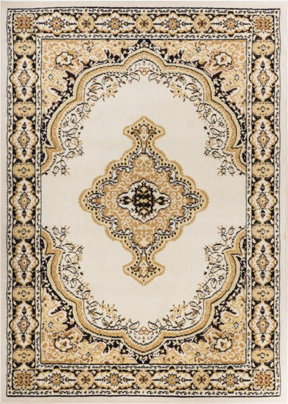 Tehran Traditional Ivory Traditional Rug