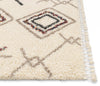 Collette Ivory Tribal Nomadic Diamond Shag Rug By Chill Rugs 3'11" x 5'3"