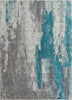 Sloane Blue Vintage Abstract Mosaic Rug