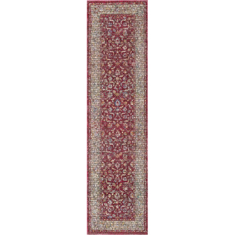 Vanessa Red Vintage Oriental Persian Mosaic Rug