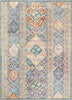 Eden Blue Vintage Mosaic Pastel Rug