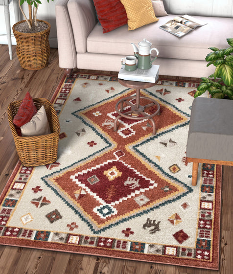 Coby Crimson Tribal Rug