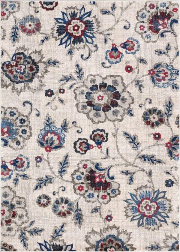 Botanical Dream Beige Vintage Floral Rug 3'11" x 5'3"