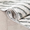 Asiya Modern Geometric Ivory High-Low Rug