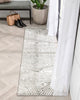 Asiya Modern Geometric Ivory High-Low Rug