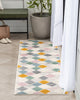 Emelia Modern Geometric Yellow Multi Rug