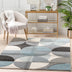 Landon Modern Geometric Blue Rug