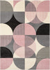 Landon Modern Geometric Light Pink Rug