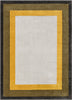 Arian Modern Border Pattern Yellow Rug