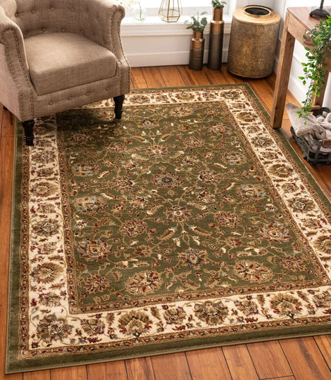 Lea Green Traditional Rug