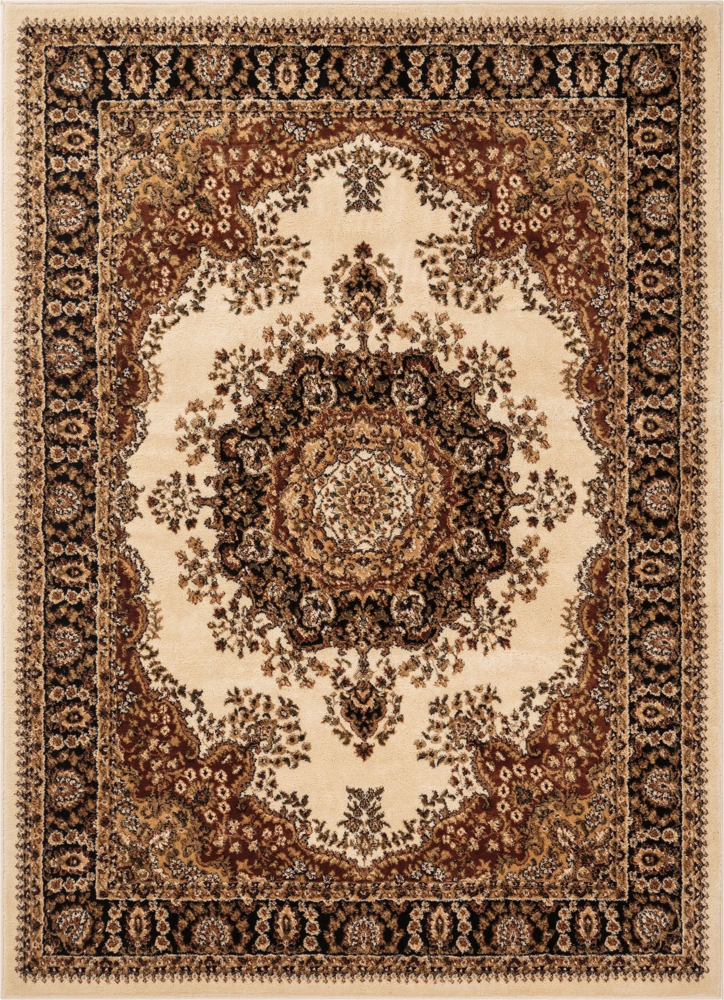 Mahal Ivory Traditional 5'3" x 7'3" Rug