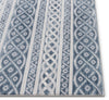 Ashley Tribal Geometric Blue High-Low Rug