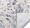 Winston Modern Abstract Paintsplash Light Grey High-Low Rug 5'3" x 7'3"