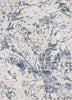 Winston Modern Abstract Paintsplash Light Grey High-Low Rug 5'3" x 7'3"