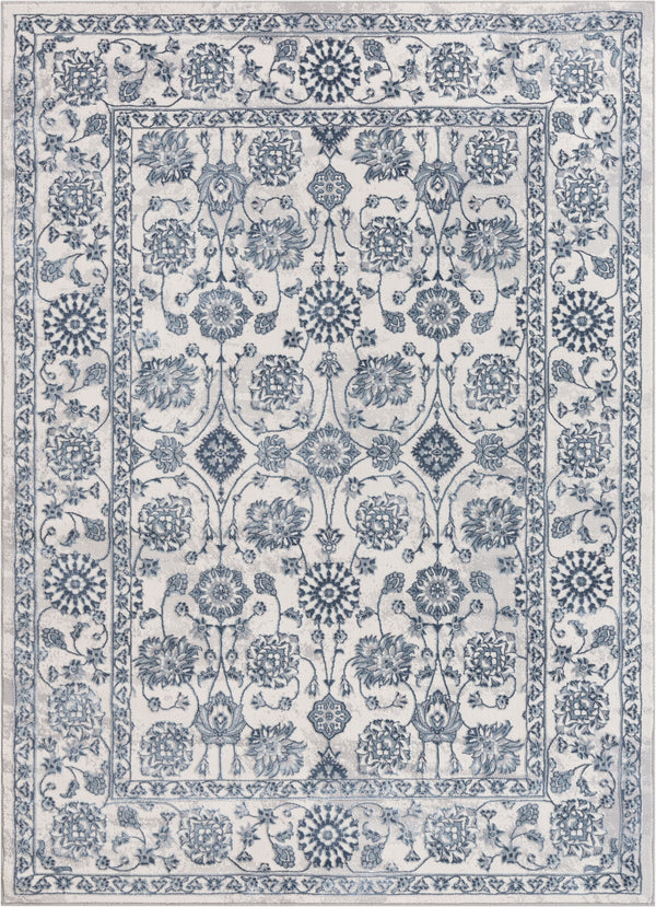 Alexis Vintage Oriental Ivory High-Low Rug