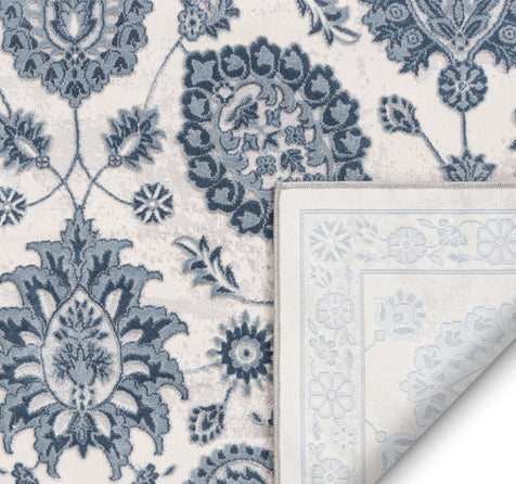 Madison Vintage Floral Ivory High-Low Rug