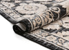 Madison Vintage Floral Grey High-Low Rug