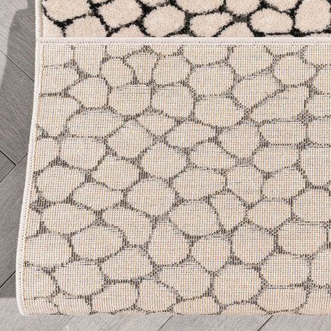 Custom Size Runner Asher Modern Pebbled Ivory Choose Your Width x Choose Your Length Hallway Runner Rug
