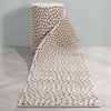 Custom Size Runner Asher Modern Pebbled Ivory Choose Your Width x Choose Your Length Hallway Runner Rug