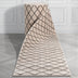 Custom Size Runner Aiden Trellis Modern Ivory Choose Your Width x Choose Your Length Hallway Runner Rug